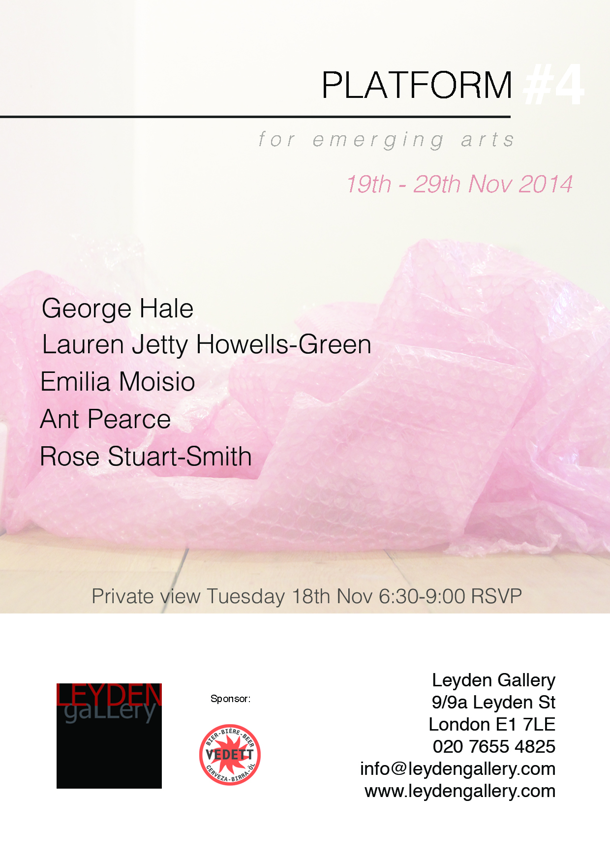 Platform Private View Invitation