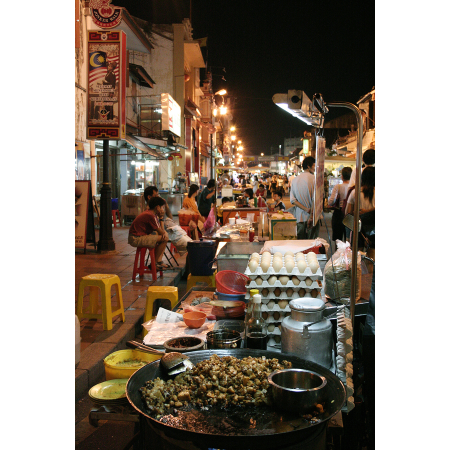 night market, food market, street market, wok, yömarkkinat, katumarkkinat, katukeittiö, Melaka, Malacca, Malaysia